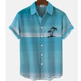 Harajuku Feather Hawaiian Men's Shirt Printed Short Sleeve Casual White Street Summer Beach Shirts For Men Clothing  Summer