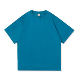 Men's Oversized Graphic Solid T Shirts Colorfuls 100% Cotton White Classical Tee Male Women Short Sleeve O-Neck Streetwear Tops