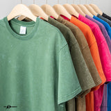 Neploha Classic America Retro Vintage Male T Shirt Mineral Wash T-shirts Men Streetwear Tie Dyed Acid Tshirts Unisex Casual Tees
