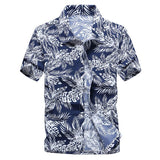 26 Colors Summer Fashion Mens Hawaiian Shirts Short Sleeve Button Coconut Tree Print Casual Beach Aloha Shirt Plus Size 5XL