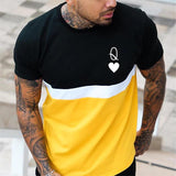 Summer Men's T-shirt 3D Men's Street Style Round Neck T Shirt Fashion Poker Print Short Sleeve Zebra Stripe Oversized Tops