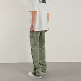 Vintage Distressed Graffiti Mens Micro Flared Denim Jean Hip Hop Splash Ink Colorblocked Street Wear Casual Slim Fit Jean