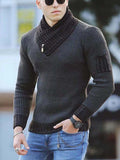 Korean Fashion Autumn Men Casual Vintage Style Sweater Wool Turtleneck Oversize Winter Men Warm Cotton Pullovers Sweaters
