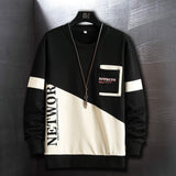 Harajuku Sweatshirt Men Fashion Clothing Streetwear Hip Hop Patchwork Sweatshirts Casual Clothes For Men Brand