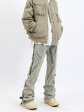 HOUZHOU Distressed Jeans Men Denim Trousers Male Zipper Hip Hop Punk Pants Vintage Casual Streetwear Designer Clothes Japanese