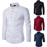 Summer Men's Shirt Slim Business Casual Long-sleeved Shirt Men's Clothing Men Fashion Shirt