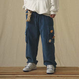Corduroy Pants Wide Leg Pants for Men Cargo Trousers Male Vintage Pants Winter Warm Japanese Harajuku Fashion Hip Hop