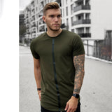 T-Shirt For Men Summer Simple Vertical Print Short-sleeved T-shirt Everyday Casual Men's Top Holiday Travel Clothing Interesting
