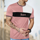 Men's Street T-shirt Summer Men's 3D Stripe Printing Short Sleeve Tops Fashion Everyday T Shirt Oversized Tee Shirt Men Clothing