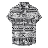 New Hawaiian Men's Casual Beach Style Short Sleeve Breathable Fashion Polo Collar Men's Shirt 3D Printing Oversize Customizable