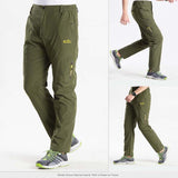 FALIZA Stretchable Mens Cargo Pants Summer Men Casual Pant Quick Dry Outdoor Hiking Trekking Tactical Male Sports Trousers PA65