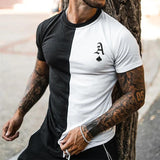 Summer Men's T-shirt 3D Men's Street Style Round Neck T Shirt Fashion Poker Print Short Sleeve Zebra Stripe Oversized Tops