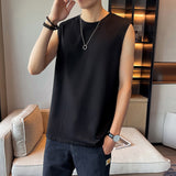 Mens Tank Top Cotton Sleeveless blouse Casual Vest Men Bodybuilding Bottoming Undershirt Camiseta