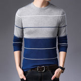 New Men Sweater Autumn Winter Cotton Knitted Pullover For Classic Brand Clothing Male Slim Bottoms Casual Fashion Men Sweaters
