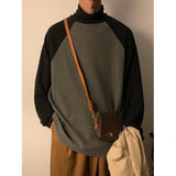 Winter Mens Thicken T-shirts Turtleneck Loose Fashion Bottoming Soft Long Sleeve Top Tees Shirt