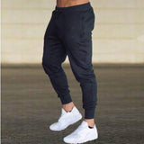 Men Bodybuilding Pant Autumn Spring Tracksuit Sweatpants Casual Solid Slim Harajuku Style Trousers Drawstring Full Length Pants
