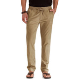 Spring Summer Men's Cotton Linen Pants Male Breathable Solid Linen Trousers Men Fitness Streetwear S-3XL Joggers Men Streetwear