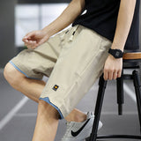 Summer Men's Shorts Sports Five-Point Pants Loose Casual Beach Pants Solid Color Trend Outer Wear Large Size Shorts 8Xl