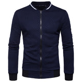 High Quality Plush Zip stand collar casua Jacket Men's Street Windbreaker Coat Men Hot Casual Outer Wear Thick