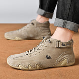 Men Boots Casual Motorcycle Winter Shoes Waterproof High Top Sneakers Luxury Footwear