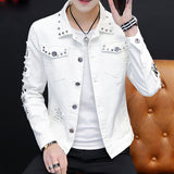 Gotmes Spring And Autumn Jeans Coat Men's Korean-style Fashion Students Handsome Versatile Jacket MEN'S Wear Summer New Style Cowb
