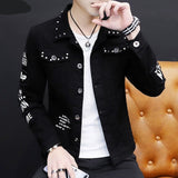Gotmes Spring And Autumn Jeans Coat Men's Korean-style Fashion Students Handsome Versatile Jacket MEN'S Wear Summer New Style Cowb