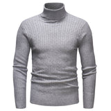 Men's Turtleneck Striped Sweater Knit Multicolor