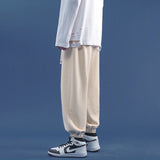 Gotmes  Men Jogger Pants Spring OutDoor Casual SweatPants Men Straight Trouser Elastic Waist Baggy Pants Men's Clothing