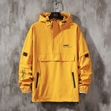 Gotmes Men Streetwear Jackets And Coats Hip Hop Harajuku Men's Windbreaker Overcoat Mens Clothing