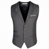 New Arrival Dress Vests For Men Slim Fit Mens Suit Vest Male Waistcoat Gilet Homme Casual Sleeveless Formal Business Jacket