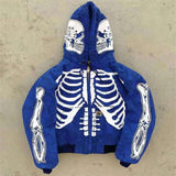 man hoodies Size S-4XL Hoody Tops Fashion Hi Street Cardigan Hoodies Skull Painted Streetwear Sweatshirts Hip Hop Graffiti