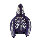 man hoodies Size S-4XL Hoody Tops Fashion Hi Street Cardigan Hoodies Skull Painted Streetwear Sweatshirts Hip Hop Graffiti