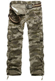 Men's Fashion Trendy New Camouflage Mens Cargo Pants Multi-Pocket Fashion Military Tactical Pants Mens Leisure Cotton Straight Zipper Male Pants